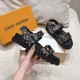 LV x TM LV Sunset Flat Comfort Sandal 1AGXF6 LV x TM LV Sunset Flat Comfort Sandal 1AGXF6