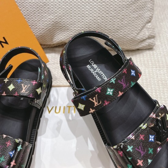 LV x TM LV Sunset Flat Comfort Sandal 1AGXF6 LV x TM LV Sunset Flat Comfort Sandal 1AGXF6