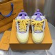 Replica LV Skate Sneaker - high quality 1:1 AAA Replica Louis Vuitton LV Skate Sneaker in Purple and monogram canvas - front view