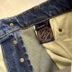Louis Vuitton Sunfaded Effect Denim Skate Pants 1AHBMW Louis Vuitton Sunfaded Effect Denim Skate Pants 1AHBMW