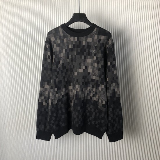 Louis Vuitton Damoflage Jacquard Pullover 1AHC67 Louis Vuitton Damoflage Jacquard Pullover 1AHC67