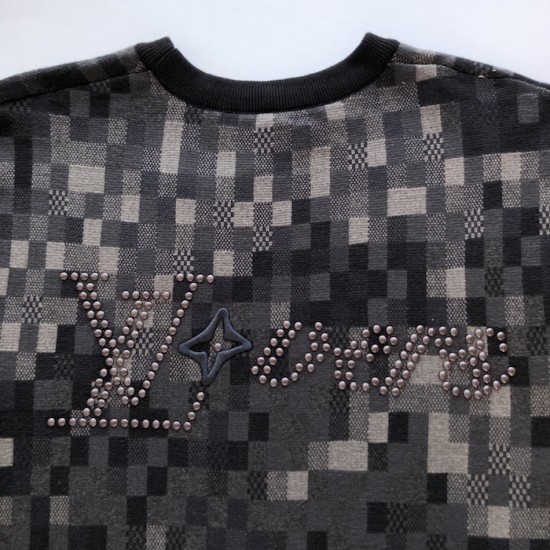 Louis Vuitton Damoflage Jacquard Pullover 1AHC67 Louis Vuitton Damoflage Jacquard Pullover 1AHC67