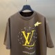 Louis Vuitton Washed Embellished Cotton T-Shirt 1AHCL6 Louis Vuitton Washed Embellished Cotton T-Shirt 1AHCL6