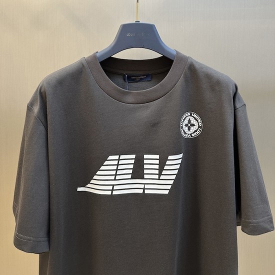 Louis Vuitton Washed Printed Cotton T-Shirt 1AHCLH Louis Vuitton Washed Printed Cotton T-Shirt 1AHCLH