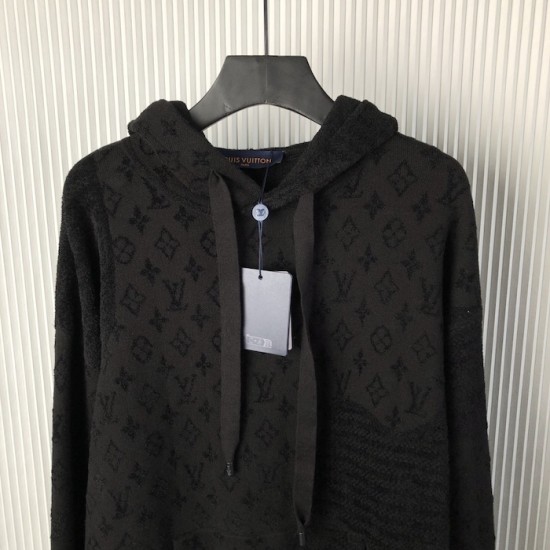 Louis Vuitton Graphic Jacquard Hoodie 1AHCMW Louis Vuitton Graphic Jacquard Hoodie 1AHCMW