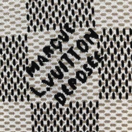 Louis Vuitton Damier Jacquard Short-Sleeved Crewneck 1AHEB7 Louis Vuitton Damier Jacquard Short-Sleeved Crewneck 1AHEB7