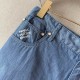 Replica Louis Vuitton Embroidered Chambray Shorts - High quality Replica Louis Vuitton Embroidered Chambray Shorts - 2025 luxury summer collection