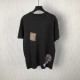Luxury Louis Vuitton Replica Crewneck T-Shirt – Classic Damier Pattern Replica Louis Vuitton Damier Short-Sleeved Crewneck T-Shirt with Signature Damier Design