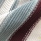 Replica Louis Vuitton Striped Crochet Summer Shirt - Designer Style Replica Louis Vuitton Striped Crochet Short-Sleeved Shirt - Front and Back View