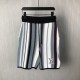 Replica Louis Vuitton Striped Crochet Shorts - Designer Style Replica Louis Vuitton Striped Crochet Shorts - Front and Back View