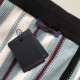 Replica Louis Vuitton Striped Crochet Shorts - Designer Style Replica Louis Vuitton Striped Crochet Shorts - Front and Back View
