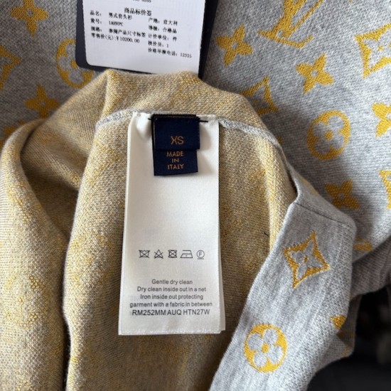 Replica LV Monogram Crewneck tee Louis Vuitton Inspired Monogram Pattern Crewneck T-shirt
