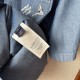 Replica Louis Vuitton Embroidered Chambray Short-Sleeved Shirt Replica Louis Vuitton Embroidered Chambray Short-Sleeved Shirt front view - 2025 luxury summer collection