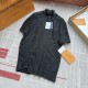 Replica Louis Vuitton Jersey Jacquard T-Shirt - Top Quality Replica Louis Vuitton Jersey Jacquard T-Shirt | Black color