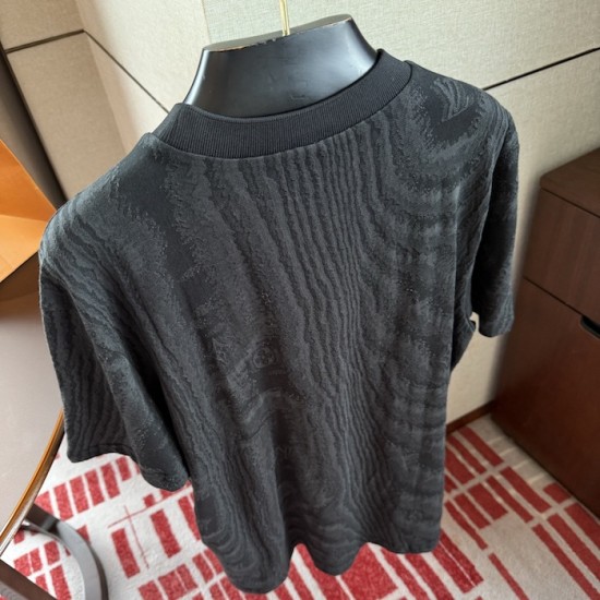 Replica Louis Vuitton Jersey Jacquard T-Shirt - Top Quality Replica Louis Vuitton Jersey Jacquard T-Shirt | Black color