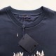 Louis Vuitton Inspired Embroidered Cotton Tee – Premium Replica Replica Louis Vuitton Embroidered Cotton T-Shirt – Luxury Design Dupe