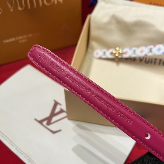 LV x TM Mini Flowergram 15mm Reversible Belt LV x TM Mini Flowergram 15mm Reversible Belt
