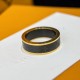Louis Vuitton Les Gastons Vuitton Small Ring Yellow Gold and Titanium Q0H44M Louis Vuitton Les Gastons Vuitton Small Ring Yellow Gold and Titanium Q0H44M