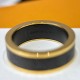 Louis Vuitton Les Gastons Vuitton Small Ring Yellow Gold and Titanium Q0H44M Louis Vuitton Les Gastons Vuitton Small Ring Yellow Gold and Titanium Q0H44M