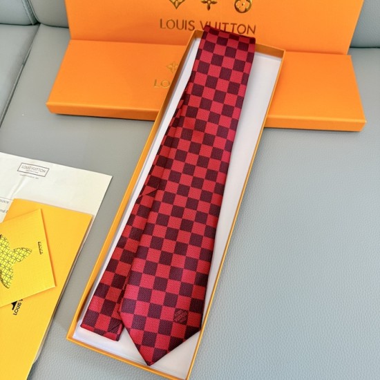 Louis Vuitton Damier Classique Tie Red Louis Vuitton Damier Classique Tie Red