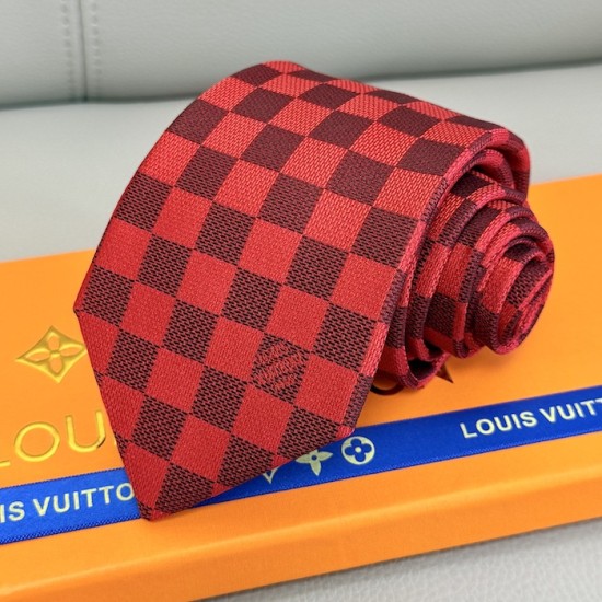 Louis Vuitton Damier Classique Tie Red Louis Vuitton Damier Classique Tie Red