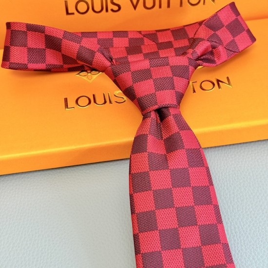 Louis Vuitton Damier Classique Tie Red Louis Vuitton Damier Classique Tie Red