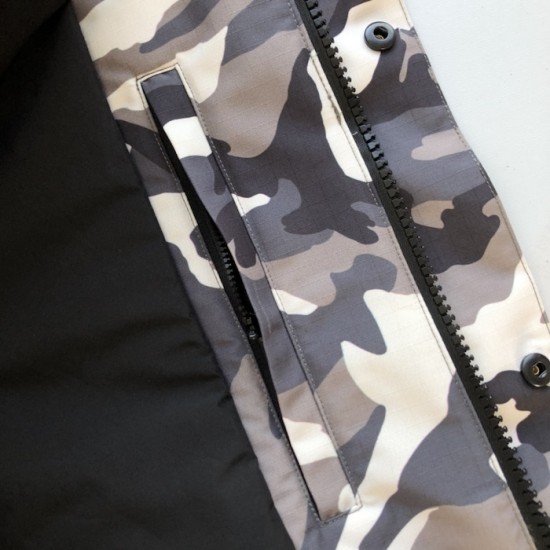 Balenciaga Men's Camo Ski Parka in Grey Balenciaga Men's Camo Ski Parka in Grey