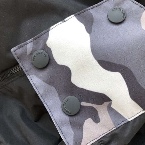 Balenciaga Men's Camo Ski Parka in Grey Balenciaga Men's Camo Ski Parka in Grey