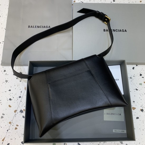 Balenciaga Large Soft Hourglass Shoulder Bag Black Balenciaga Large Soft Hourglass Shoulder Bag Black