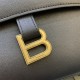 Balenciaga Large Soft Hourglass Shoulder Bag Black Balenciaga Large Soft Hourglass Shoulder Bag Black