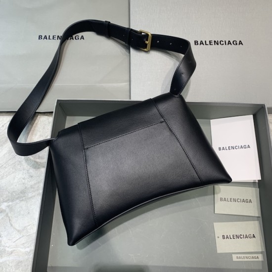 Balenciaga Medium Soft Hourglass Shoulder Bag Black Balenciaga Medium Soft Hourglass Shoulder Bag Black