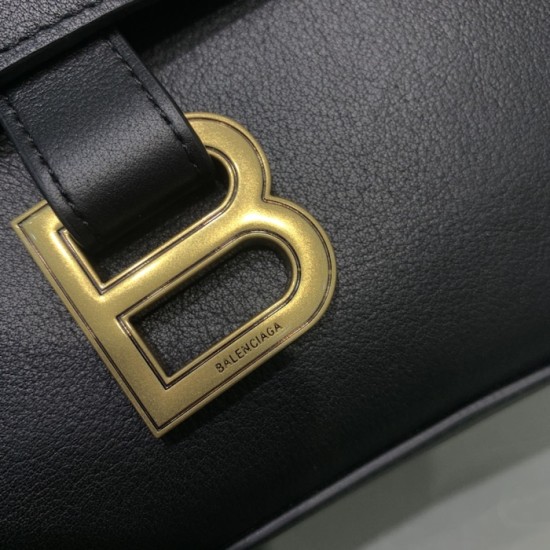 Balenciaga Medium Soft Hourglass Shoulder Bag Black Balenciaga Medium Soft Hourglass Shoulder Bag Black