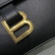 Balenciaga Medium Soft Hourglass Shoulder Bag Black Balenciaga Medium Soft Hourglass Shoulder Bag Black