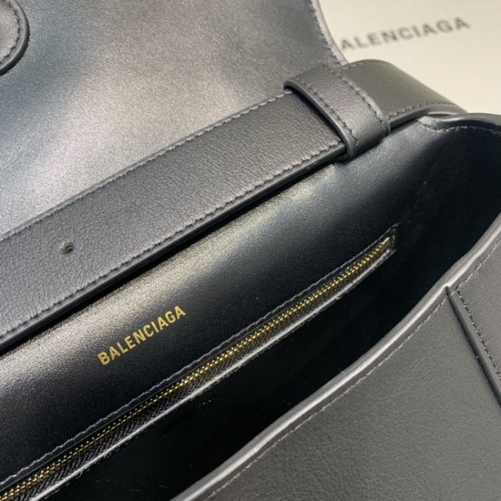 Balenciaga Medium Soft Hourglass Shoulder Bag Black Balenciaga Medium Soft Hourglass Shoulder Bag Black