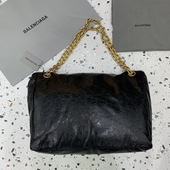 Balenciaga Monaco Large Chain Bag in Black Balenciaga Monaco Large Chain Bag in Black