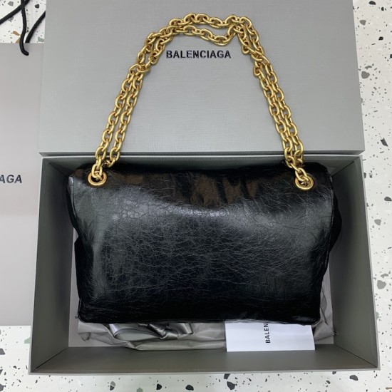 Balenciaga Monaco Medium Chain Bag in Black Balenciaga Monaco Medium Chain Bag in Black
