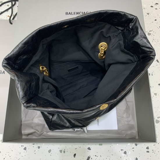 Balenciaga Monaco Medium Chain Bag in Black Balenciaga Monaco Medium Chain Bag in Black
