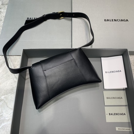 Balenciaga Small Soft Hourglass Shoulder Bag Black Balenciaga Small Soft Hourglass Shoulder Bag Black