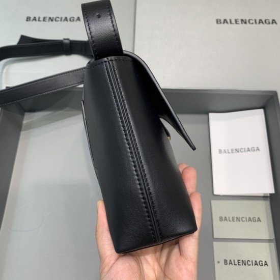 Balenciaga Small Soft Hourglass Shoulder Bag Black Balenciaga Small Soft Hourglass Shoulder Bag Black
