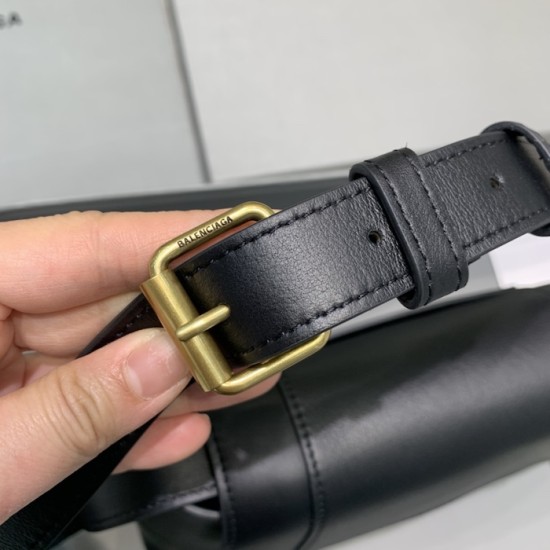 Balenciaga Small Soft Hourglass Shoulder Bag Black Balenciaga Small Soft Hourglass Shoulder Bag Black