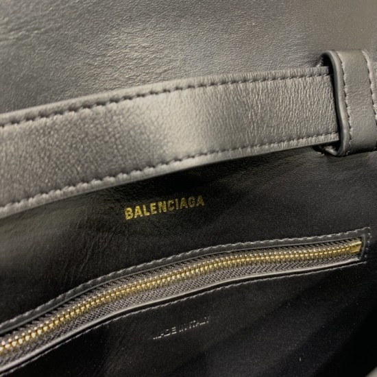 Balenciaga Small Soft Hourglass Shoulder Bag Black Balenciaga Small Soft Hourglass Shoulder Bag Black