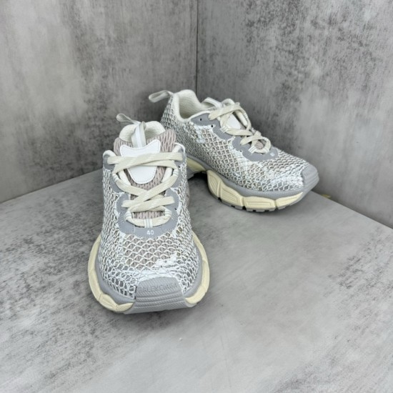 Balenciaga 3XL Fishnet Sneaker in Eggshell Balenciaga 3XL Fishnet Sneaker in Eggshell
