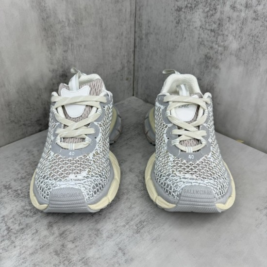 Balenciaga 3XL Fishnet Sneaker in Eggshell Balenciaga 3XL Fishnet Sneaker in Eggshell