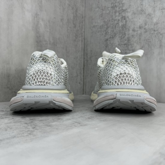 Balenciaga 3XL Fishnet Sneaker in Eggshell Balenciaga 3XL Fishnet Sneaker in Eggshell