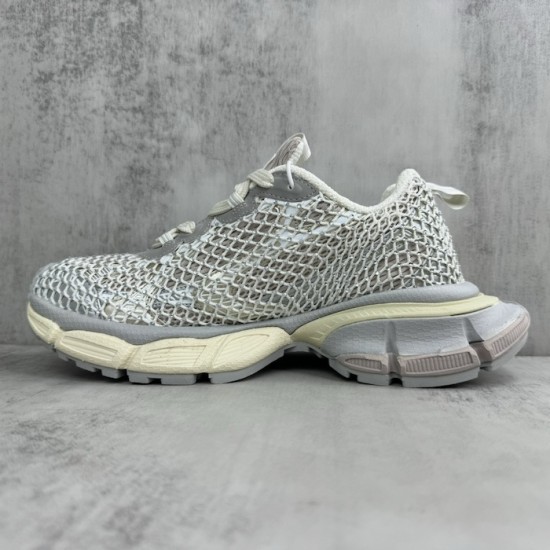 Balenciaga 3XL Fishnet Sneaker in Eggshell Balenciaga 3XL Fishnet Sneaker in Eggshell
