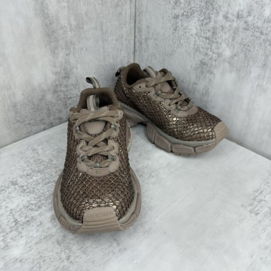 Balenciaga 3XL Fishnet Sneaker in Golden Balenciaga 3XL Fishnet Sneaker in Golden