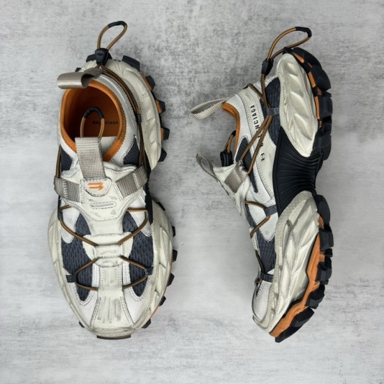 Balenciaga Hike Sneaker in Beige/Orange Balenciaga Hike Sneaker in Beige/Orange