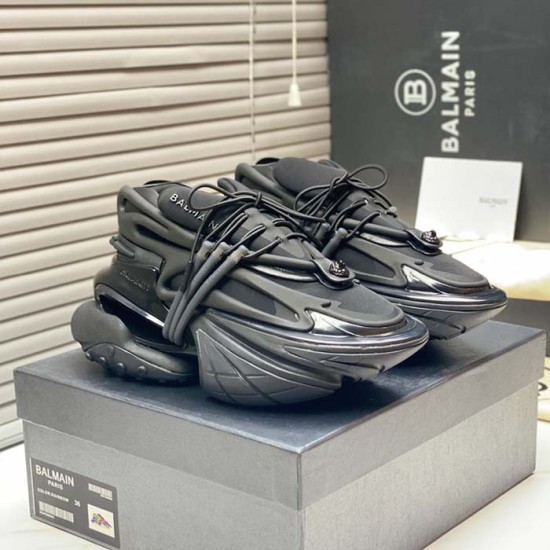 Balmain Calfskin Unicorn Low-top Sneakers Black Balmain Calfskin Unicorn Low-top Sneakers Black