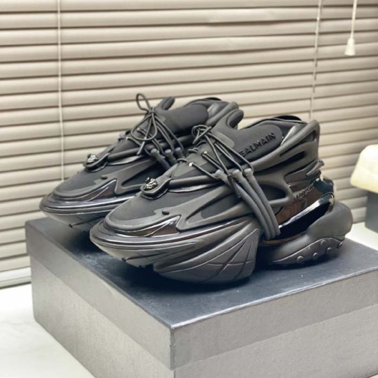 Balmain Calfskin Unicorn Low-top Sneakers Black Balmain Calfskin Unicorn Low-top Sneakers Black