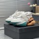 Balmain Unicorn Sneakers in Neoprene and Leather Green Balmain Unicorn Sneakers in Neoprene and Leather Green